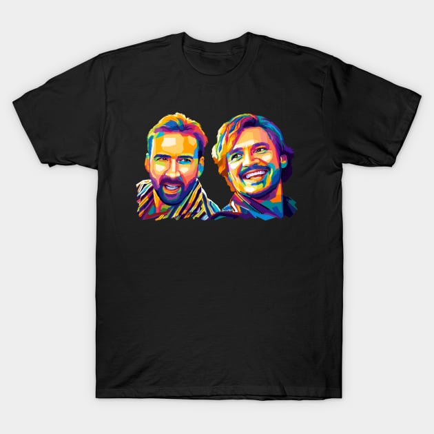 Pedro Nicolas Cage Pop Art T-Shirt by SiksisArt